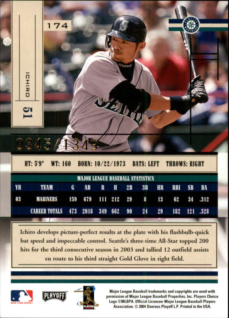 2004 Absolute Memorabilia Baseball "Main Set" Hobby Cards #1 to #250 - Picture 303 of 366