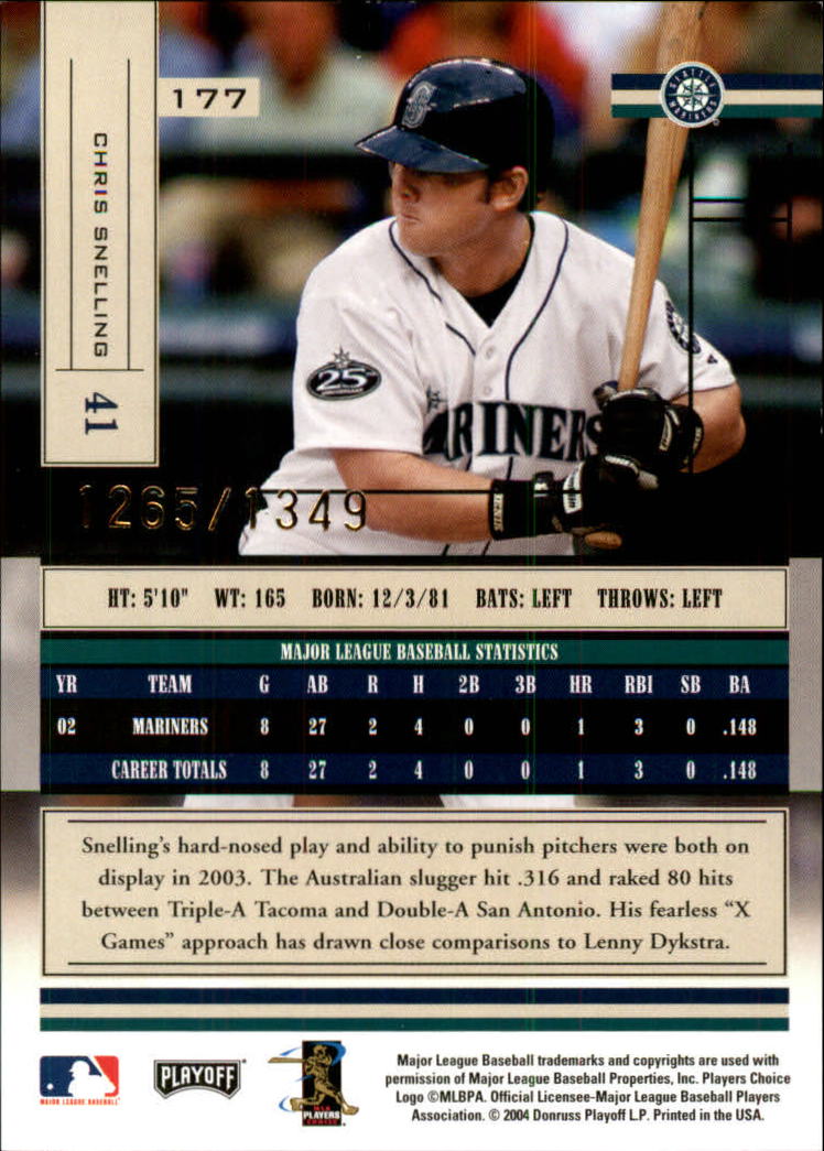2004 Absolute Memorabilia Baseball "Main Set" Hobby Cards #1 to #250 - Picture 309 of 366