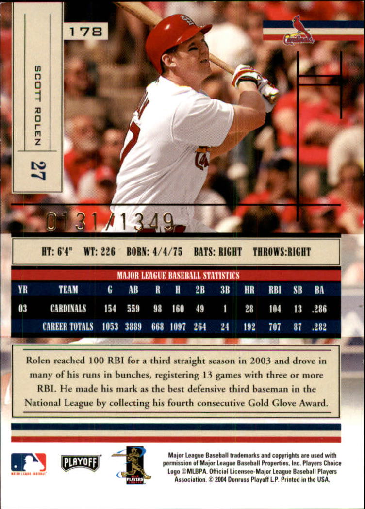 2004 Absolute Memorabilia Baseball "Main Set" Hobby Cards #1 to #250 - Picture 311 of 366