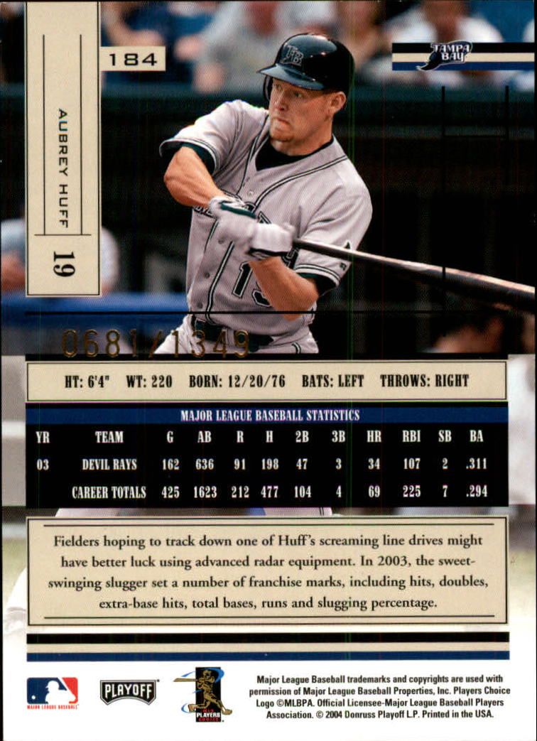 2004 Absolute Memorabilia Baseball "Main Set" Hobby Cards #1 to #250 - Picture 323 of 366