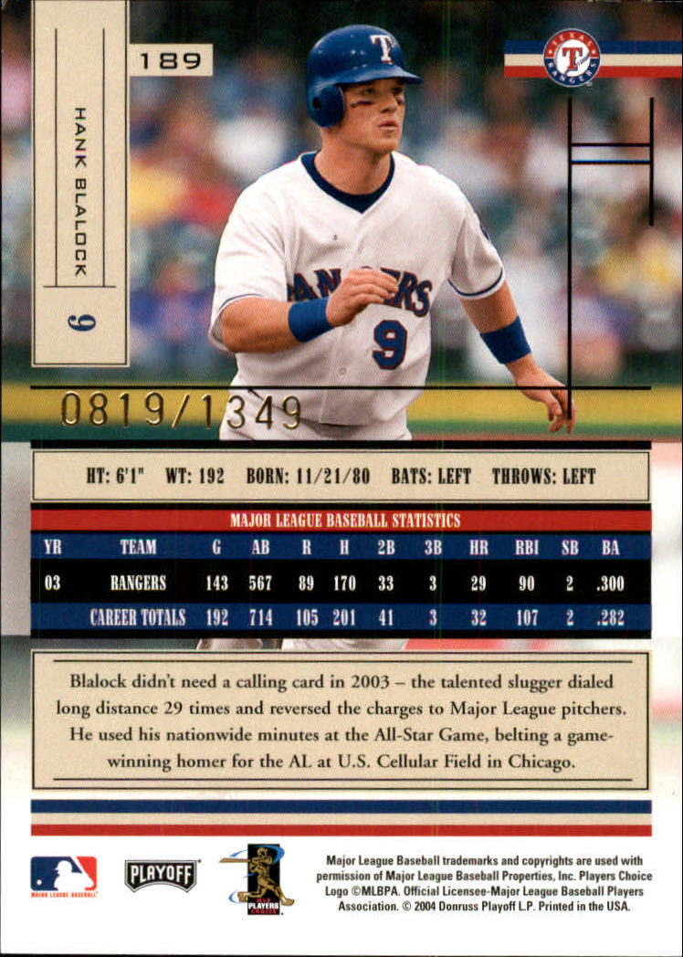 2004 Absolute Memorabilia Baseball "Main Set" Hobby Cards #1 to #250 - Picture 333 of 366