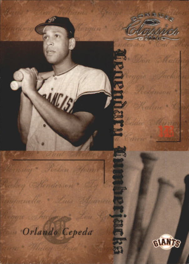 Tarjetas ""insertar e insertar paralelas"" de béisbol Donruss Classics 2004 - Imagen 22 de 123