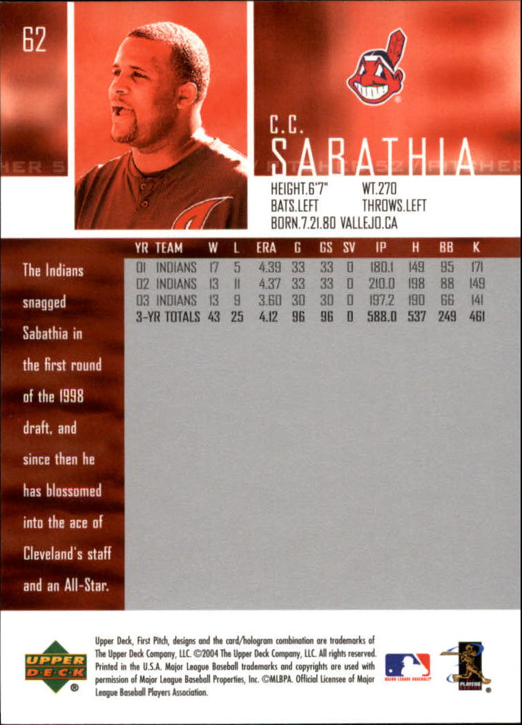 2004 Upper Deck First Pitch Baseball Card Pick