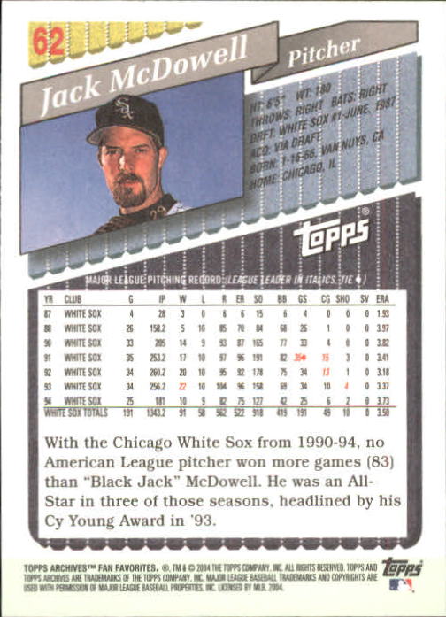 2004 Topps All-Time Fan Favorites Baseball - Picture 106 of 220