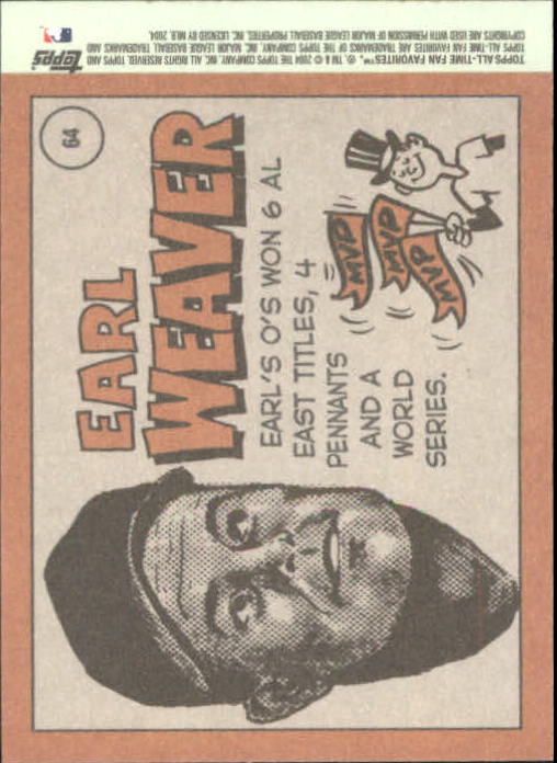 2004 Topps All-Time Fan Favorites Baseball - Picture 110 of 220