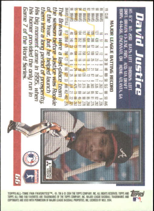 2004 Topps All-Time Fan Favorites Baseball - Picture 112 of 220