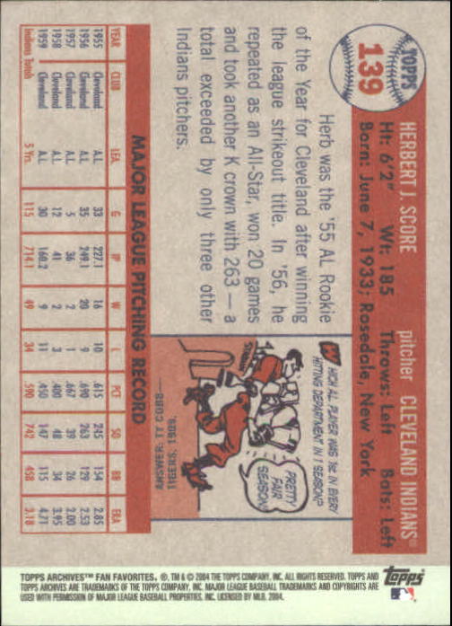 2004 Topps All-Time Fan Favorites Baseball - Picture 208 of 220