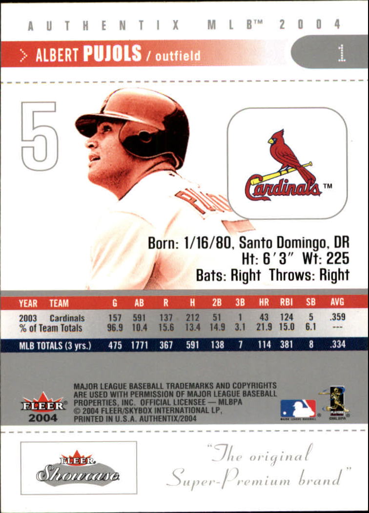2004 Fleer Authentix Baseball "Main Set" Cards - Picture 3 of 199