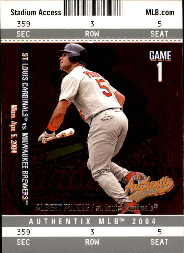 2004 Fleer Authentix Baseball "Main Set" Cards - Picture 2 of 199