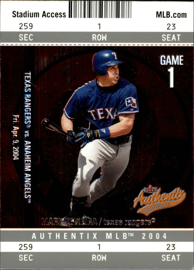 2004 Fleer Authentix Baseball "Main Set" Cards - Picture 8 of 199