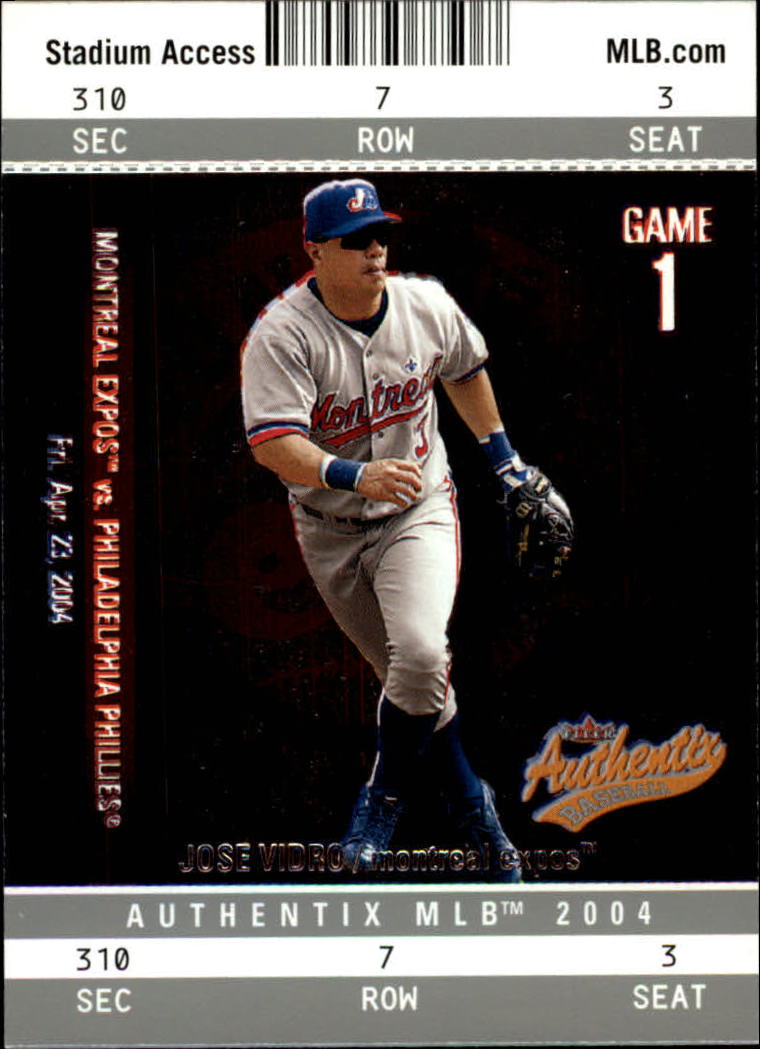 2004 Fleer Authentix Baseball "Main Set" Cards - Picture 16 of 199