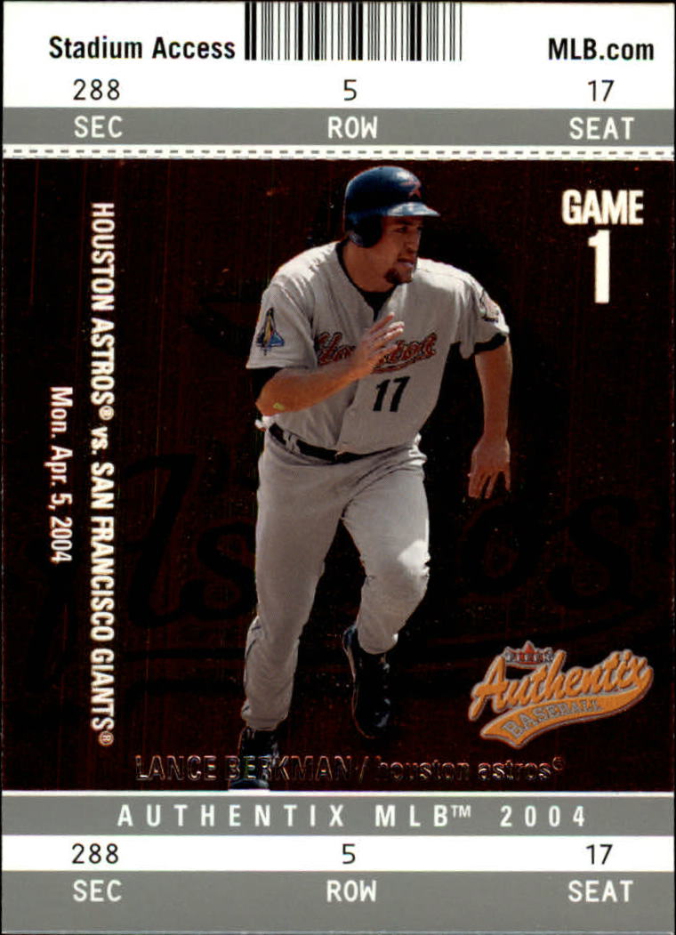 2004 Fleer Authentix Baseball "Main Set" Cards - Picture 28 of 199