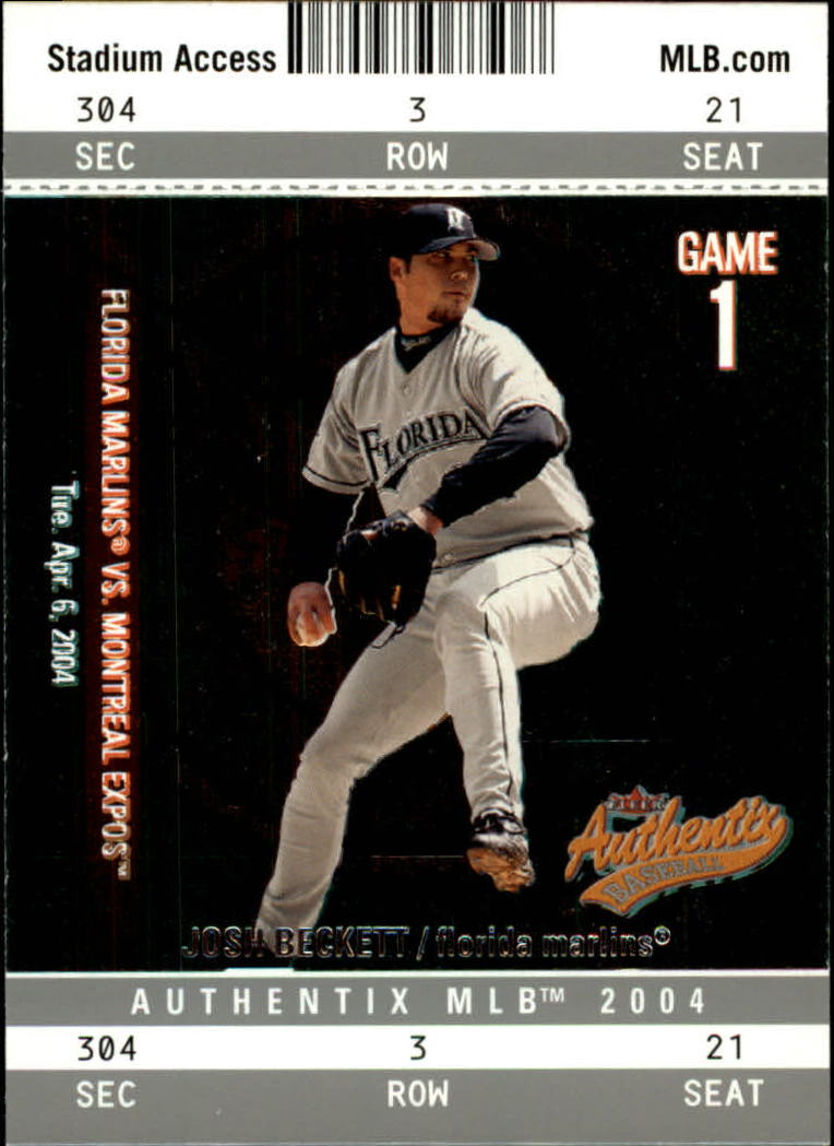 2004 Fleer Authentix Baseball "Main Set" Cards - Picture 34 of 199