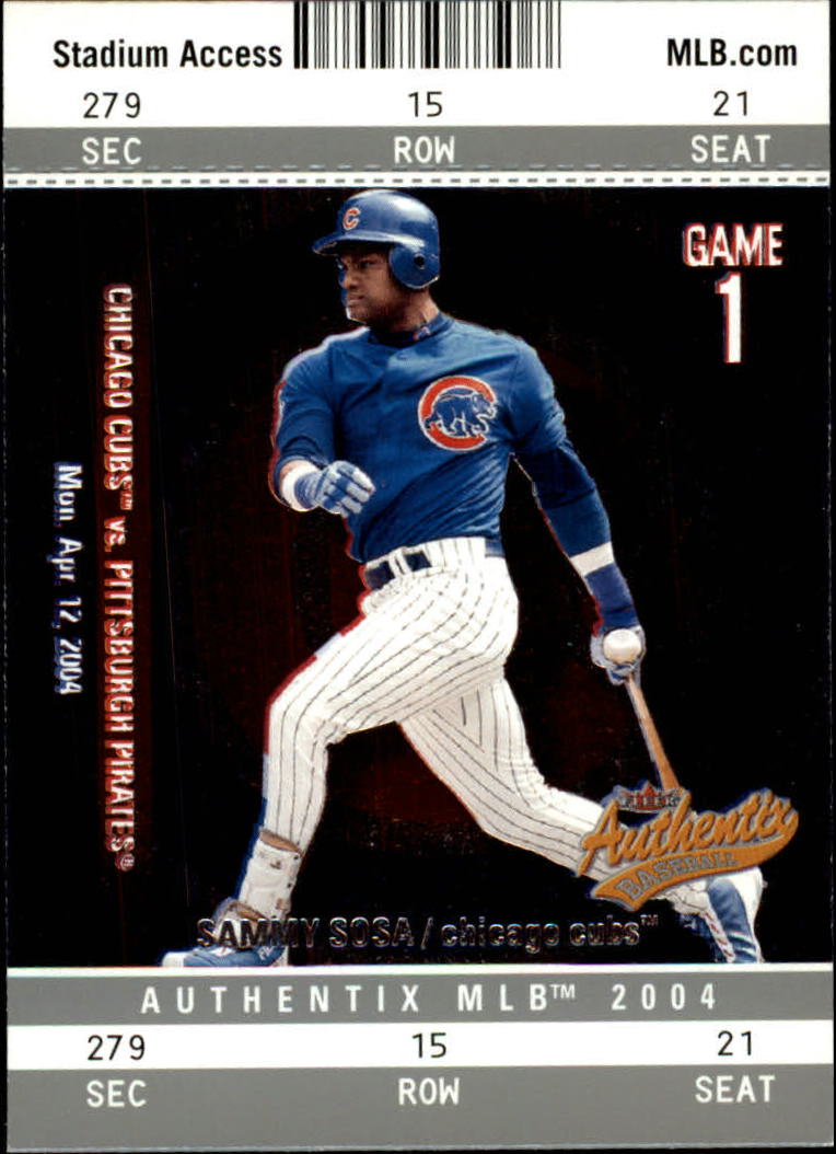 2004 Fleer Authentix Baseball "Main Set" Cards - Picture 40 of 199