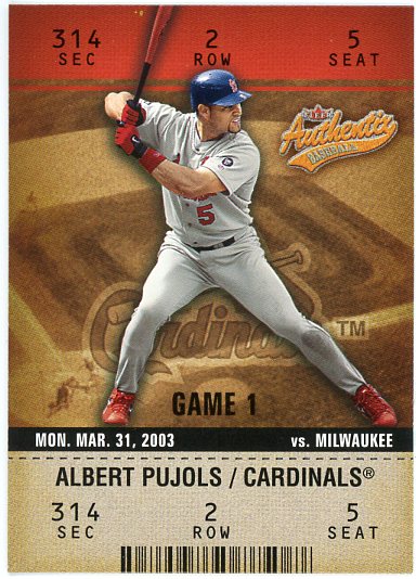 2004 Fleer Authentix Baseball "Main Set" Cards - Picture 54 of 199