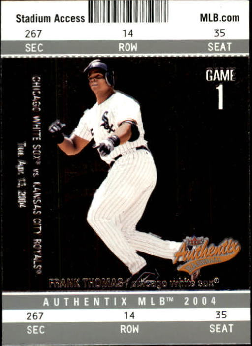 2004 Fleer Authentix Baseball "Main Set" Cards - Picture 62 of 199