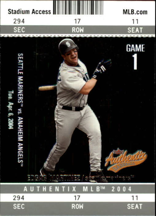 2004 Fleer Authentix Baseball "Main Set" Cards - Picture 70 of 199