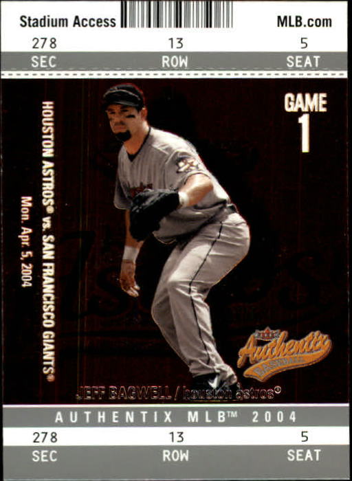 2004 Fleer Authentix Baseball "Main Set" Cards - Picture 72 of 199