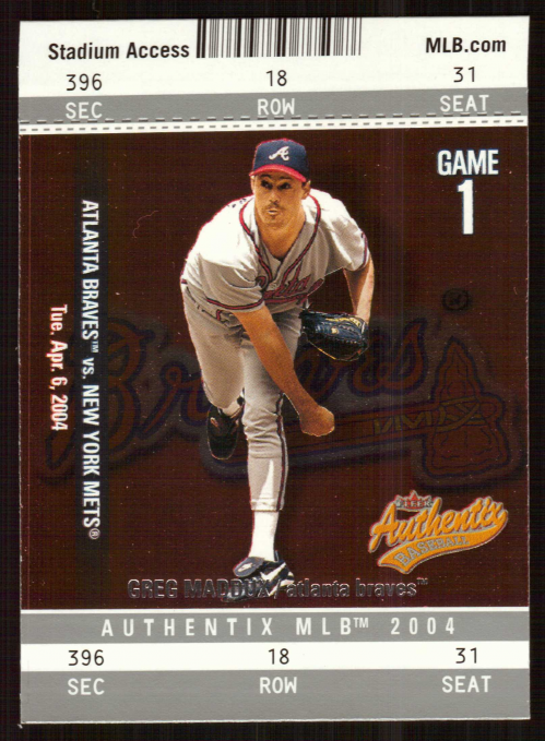 2004 Fleer Authentix Baseball "Main Set" Cards - Picture 74 of 199