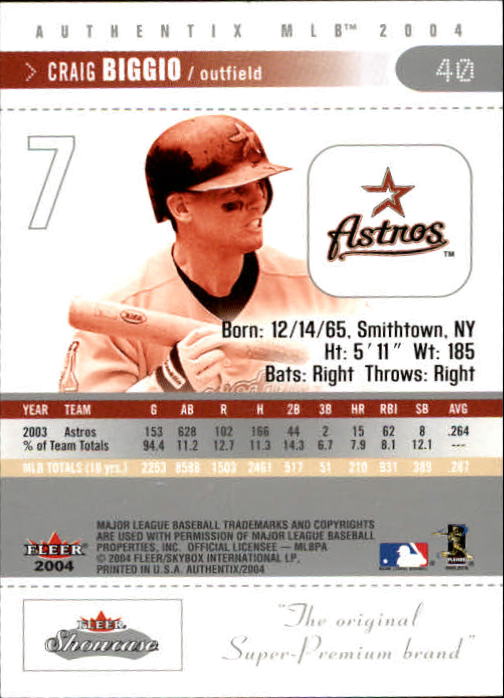 2004 Fleer Authentix Baseball "Main Set" Cards - Picture 79 of 199