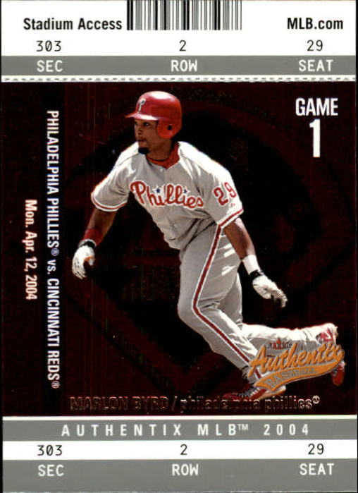 2004 Fleer Authentix Baseball "Main Set" Cards - Picture 82 of 199