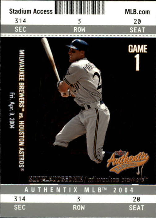 2004 Fleer Authentix Baseball "Main Set" Cards - Picture 88 of 199