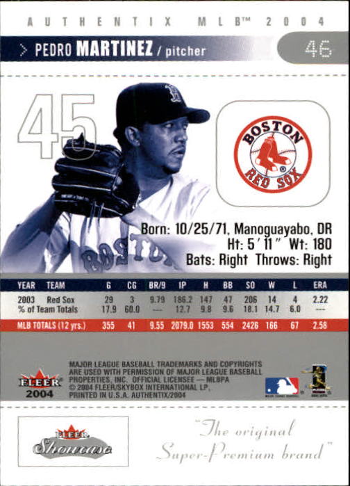 2004 Fleer Authentix Baseball "Main Set" Cards - Picture 91 of 199