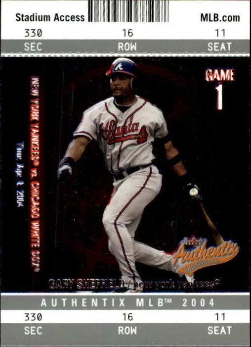 2004 Fleer Authentix Baseball "Main Set" Cards - Picture 96 of 199