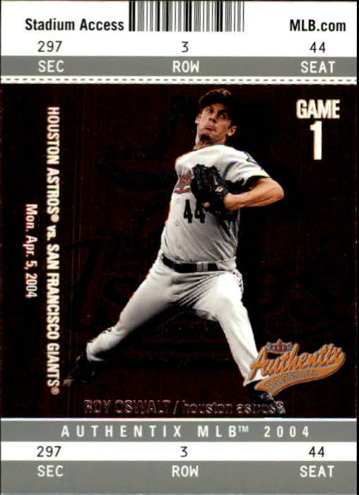 2004 Fleer Authentix Baseball "Main Set" Cards - Picture 106 of 199