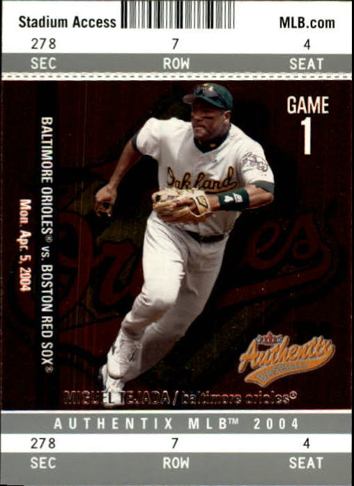 2004 Fleer Authentix Baseball "Main Set" Cards - Picture 110 of 199