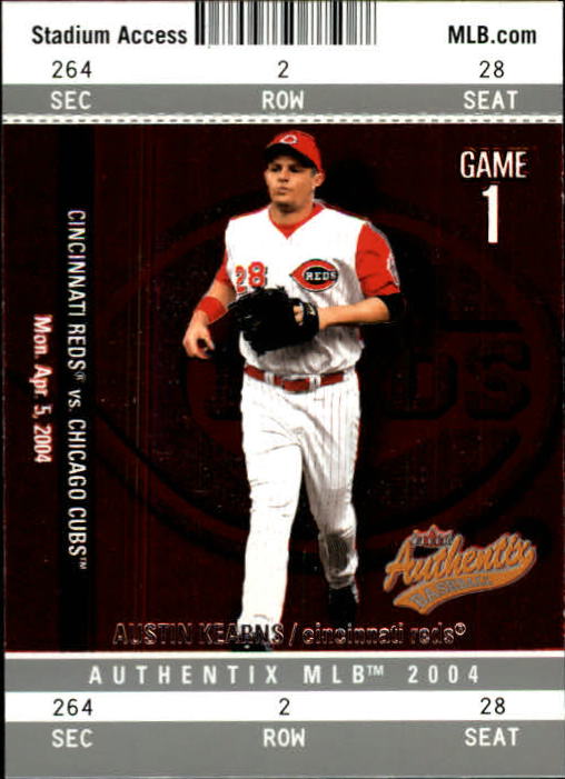 2004 Fleer Authentix Baseball "Main Set" Cards - Picture 124 of 199