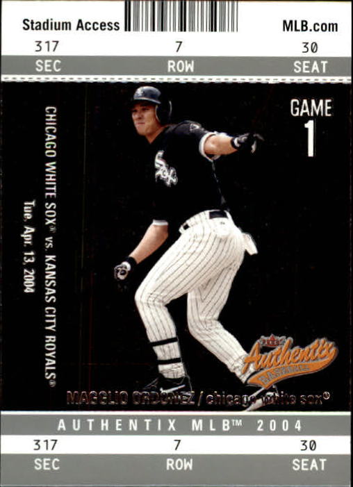 2004 Fleer Authentix Baseball "Main Set" Cards - Picture 130 of 199
