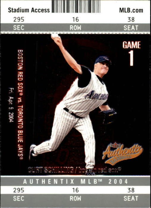 2004 Fleer Authentix Baseball "Main Set" Cards - Picture 136 of 199