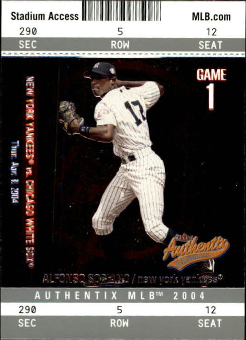 2004 Fleer Authentix Baseball "Main Set" Cards - Picture 144 of 199