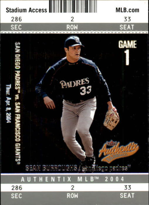 2004 Fleer Authentix Baseball "Main Set" Cards - Picture 152 of 199