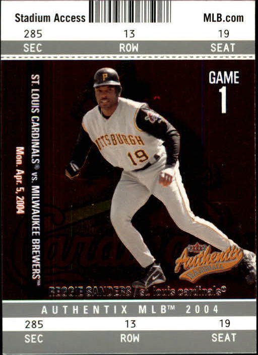 2004 Fleer Authentix Baseball "Main Set" Cards - Picture 158 of 199