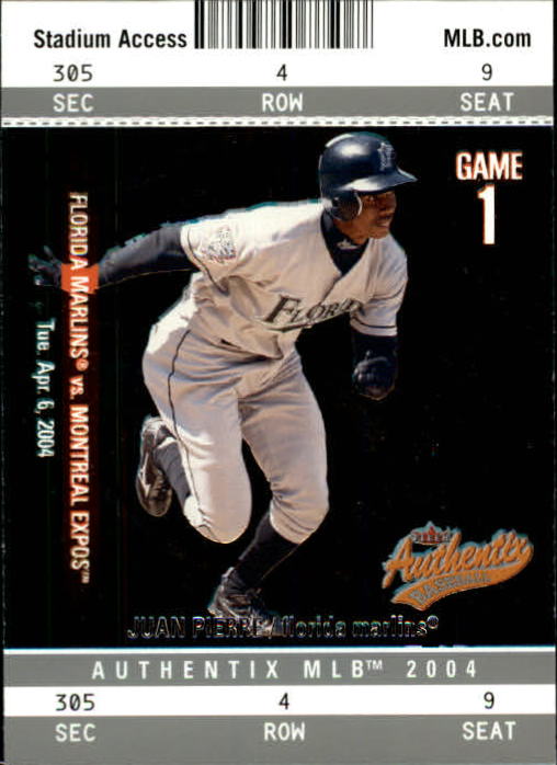 2004 Fleer Authentix Baseball "Main Set" Cards - Picture 160 of 199
