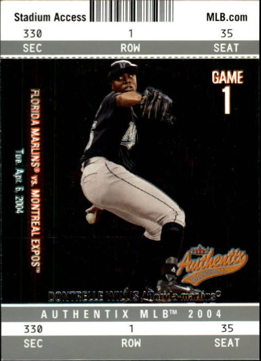 2004 Fleer Authentix Baseball "Main Set" Cards - Picture 166 of 199