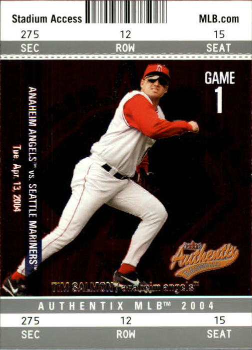 2004 Fleer Authentix Baseball "Main Set" Cards - Picture 168 of 199