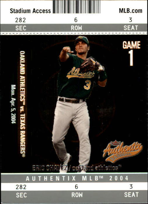 2004 Fleer Authentix Baseball "Main Set" Cards - Picture 170 of 199