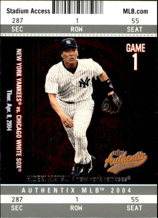 2004 Fleer Authentix Baseball "Main Set" Cards - Picture 176 of 199