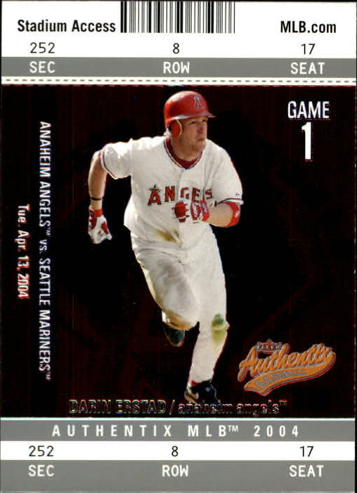 2004 Fleer Authentix Baseball "Main Set" Cards - Picture 180 of 199