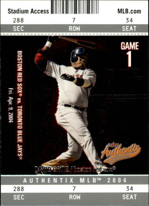 2004 Fleer Authentix Baseball "Main Set" Cards - Picture 184 of 199