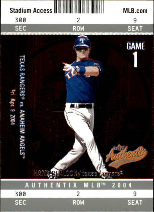 2004 Fleer Authentix Baseball "Main Set" Cards - Picture 196 of 199