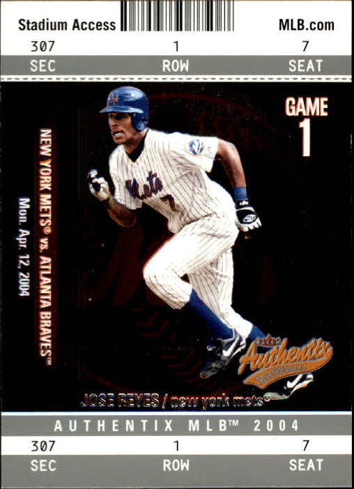 2004 Fleer Authentix Baseball "Main Set" Cards - Picture 198 of 199