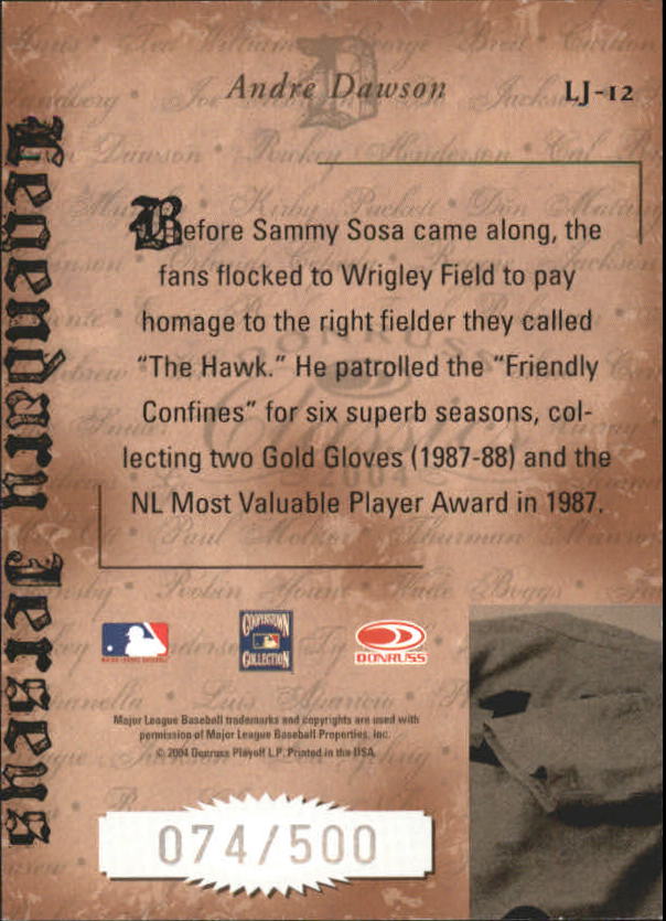 Tarjetas ""insertar e insertar paralelas"" de béisbol Donruss Classics 2004 - Imagen 3 de 123