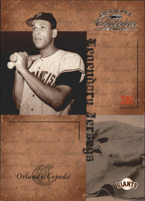 Tarjetas ""insertar e insertar paralelas"" de béisbol Donruss Classics 2004 - Imagen 4 de 123