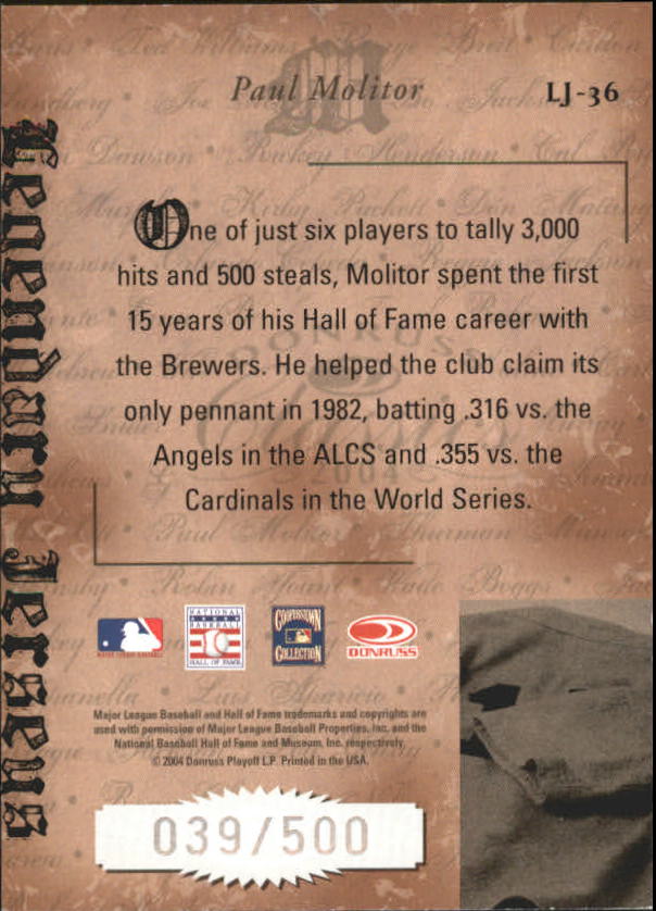 Tarjetas ""insertar e insertar paralelas"" de béisbol Donruss Classics 2004 - Imagen 7 de 123