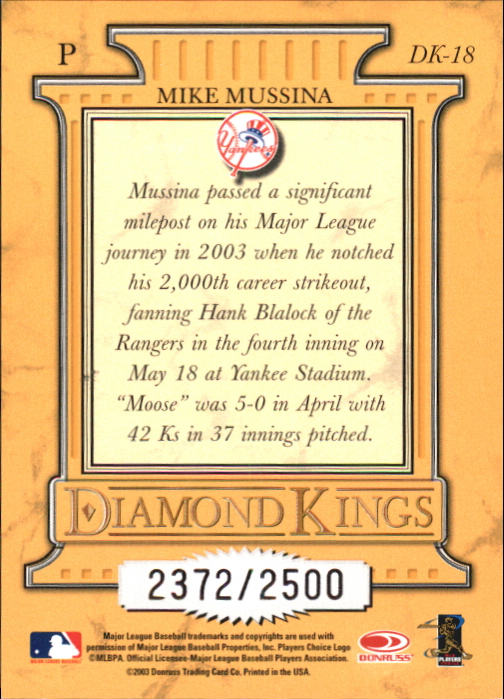 2004 Donruss Baseball "Insert and Insert Parallel" Cards - Picture 37 of 93