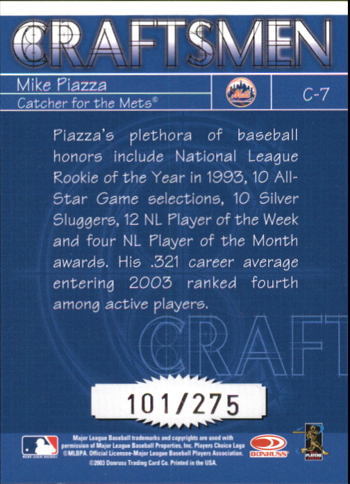 2004 Donruss Baseball "Insert and Insert Parallel" Cards - Picture 31 of 93